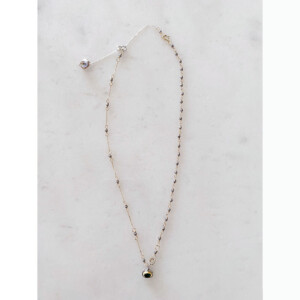 fig | エメラルド付きパイライトとK18の3wayネックレス