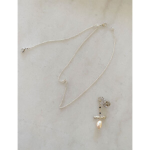 シルバーのペンダントトップとネックレス