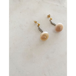 figパールピアス sing a soul | ほどける心 パール・K14ゴールドフィルド