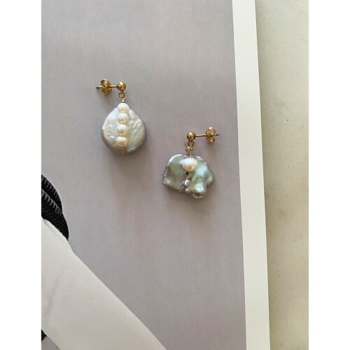 figパールピアス favorite flow|安心に戻る K14ゴールドフィルド