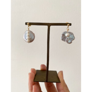 figパールピアス favorite flow|安心に戻る K14ゴールドフィルド