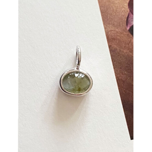 figクリソベリルキャッツアイペンダントトップ　quiet focus | 静かな判断　SV925