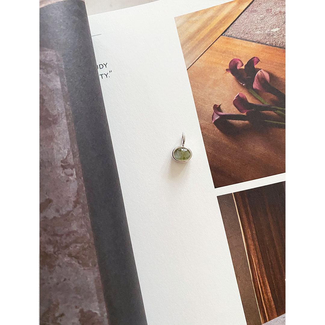 figクリソベリルキャッツアイ　ペンダントトップ　SV925