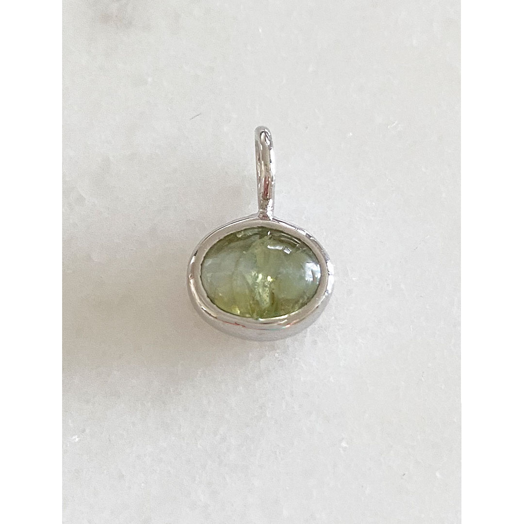 figクリソベリルキャッツアイ　ペンダントトップ　SV925