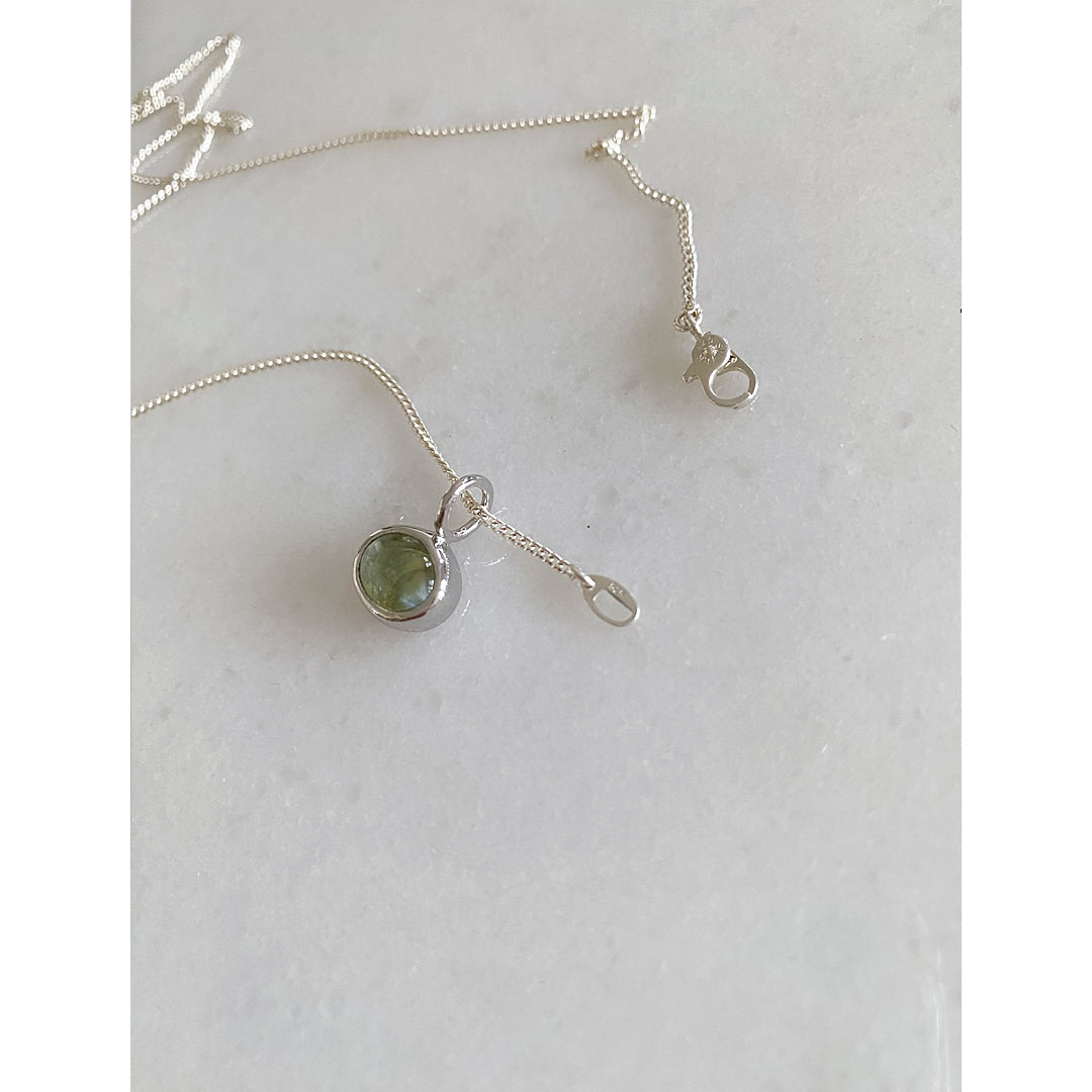 figクリソベリルキャッツアイ　ペンダントトップ　SV925