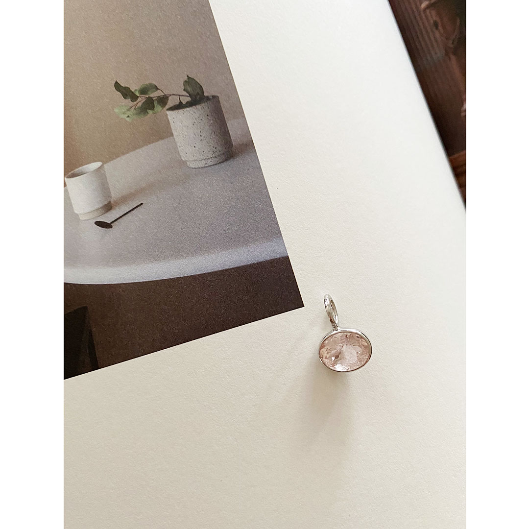 figモルガナイト　ペンダントトップ　SV925