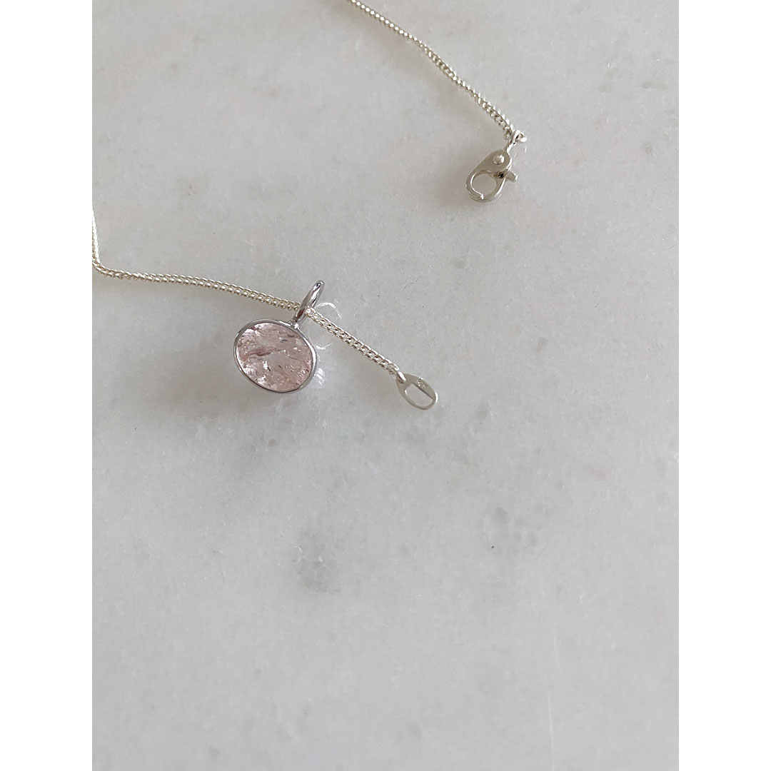 figモルガナイト　ペンダントトップ　SV925