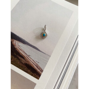 figターコイズペンダントトップ　quiet center | 芯に戻る　SV925