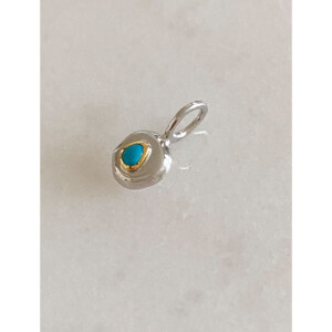 figターコイズペンダントトップの質感　SV925