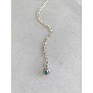figターコイズペンダントトップ　quiet center | 芯に戻る　SV925