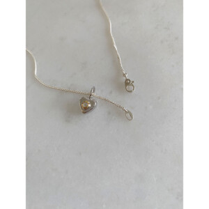 figムーンストーンとハートのペンダントトップ　quiet warmth  | 静かなぬくもりSV925