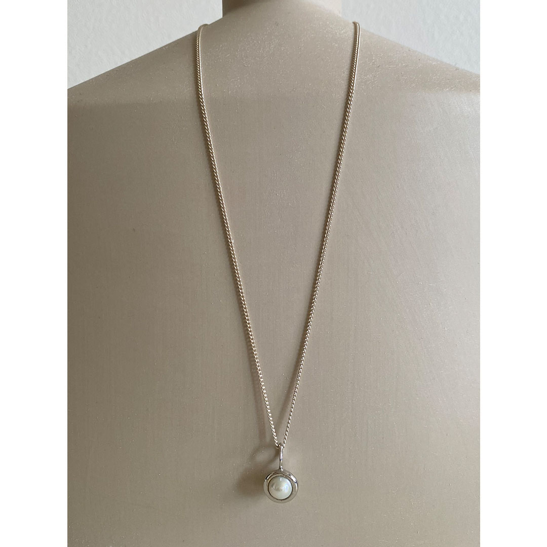 figパールペンダントトップ　quiet pearl やわらかな芯　SV925