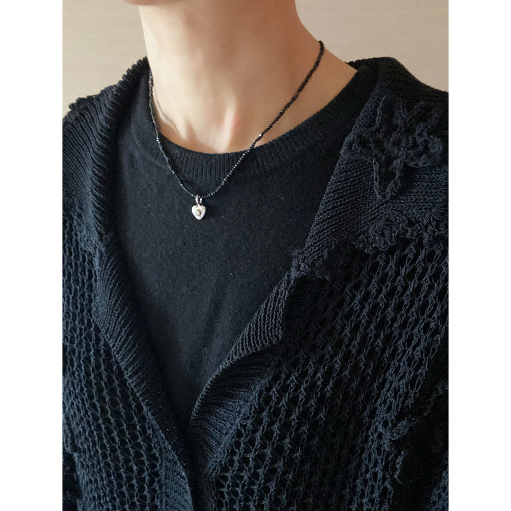 figムーンストーンとハートのペンダントトップ　quiet warmth  | 静かなぬくもりSV925