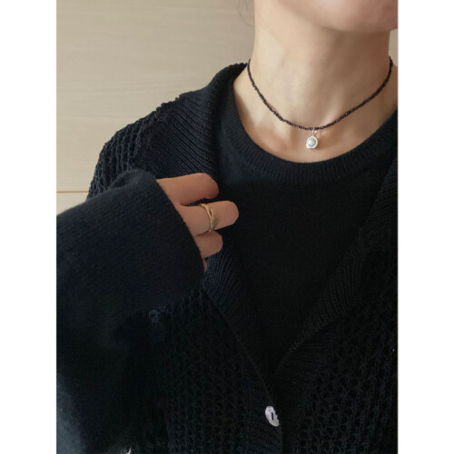 パール　ペンダントトップ　チョーカー　コーディネート　SV925　シルバー　真珠　fig