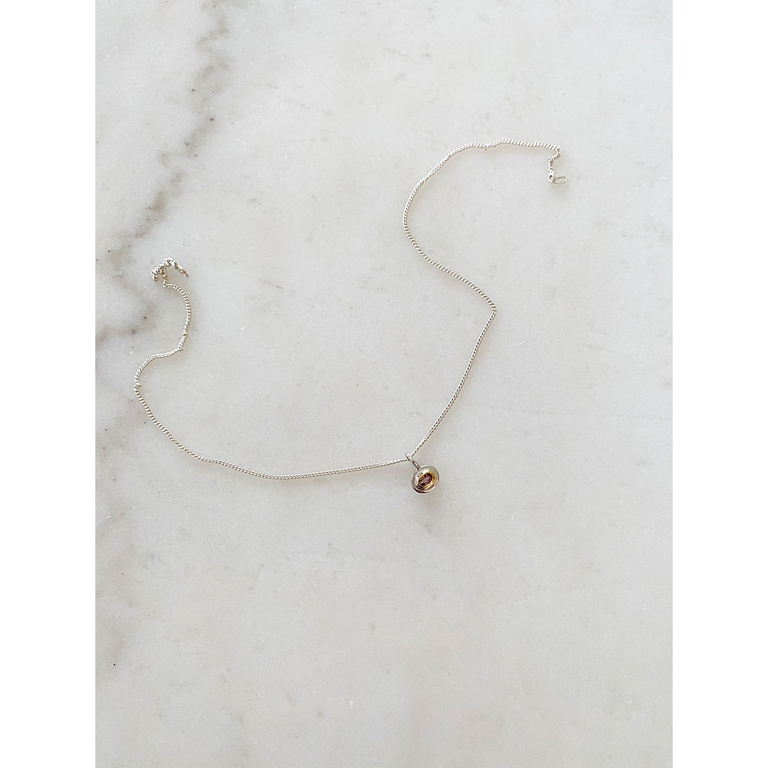 アメトリン ペンダントトップ チェーン