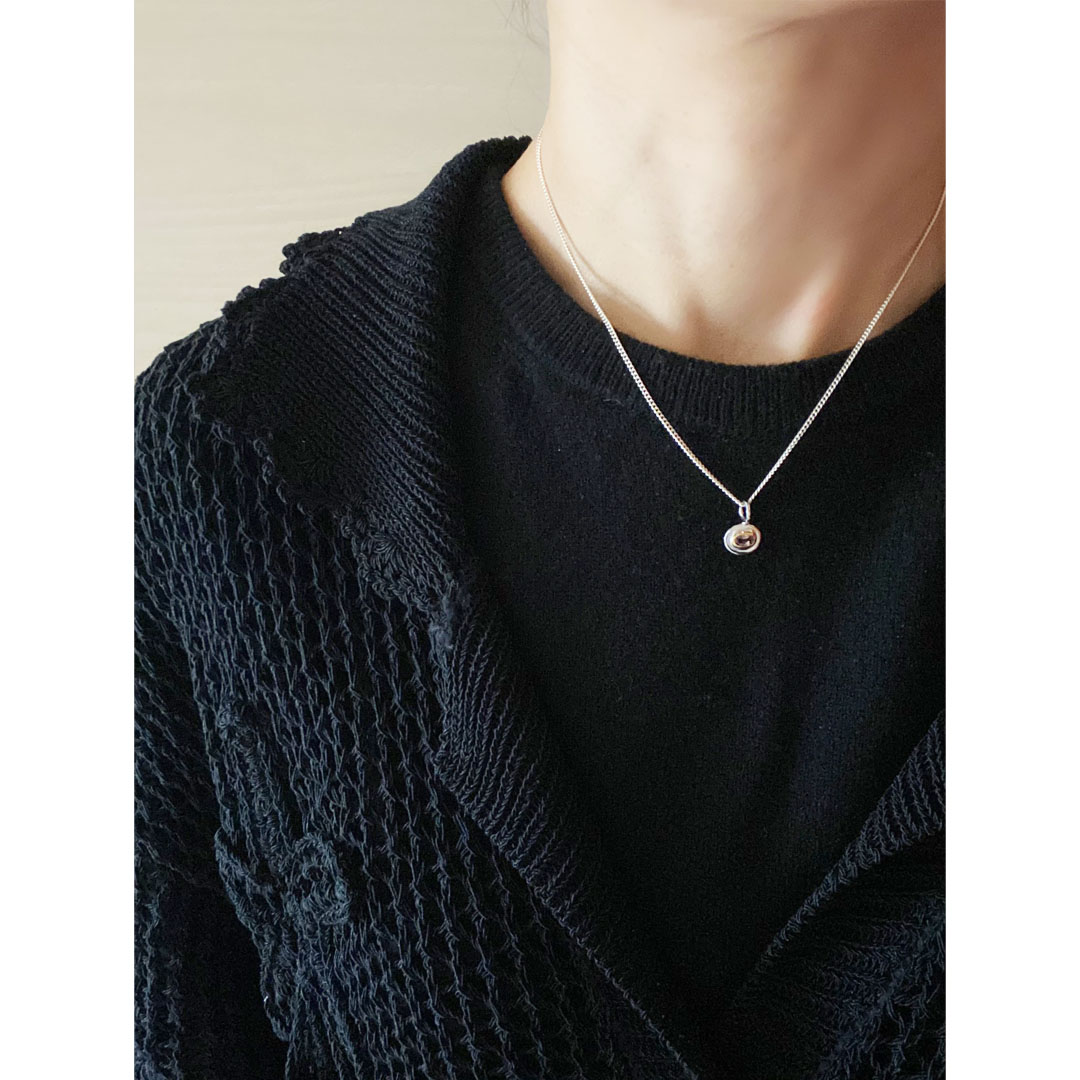 アメトリン ペンダントトップ 着用 胸元