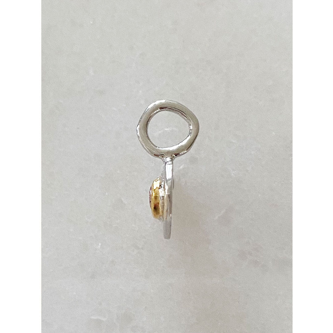 アメトリン ペンダントトップ 横から 厚み