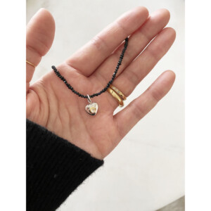 figムーンストーンとハートのペンダントトップ　quiet warmth  | 静かなぬくもりSV925